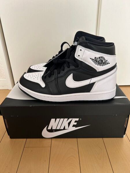 【新品未使用】NIKE AIRJORDAN1 HIGH OG BLACK/WHITE 27cm