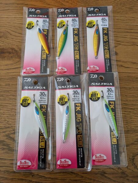 ダイワ 未使用 FKジグTG 30g 3個 40g 3個 6個セット SLJ DAIWA