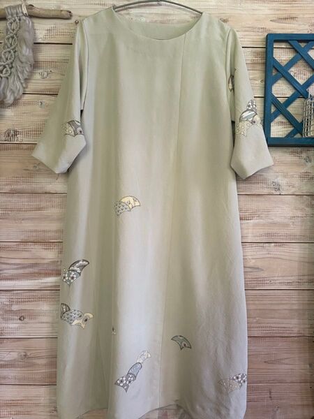 ハンドメイド★着物リメイクワンピース