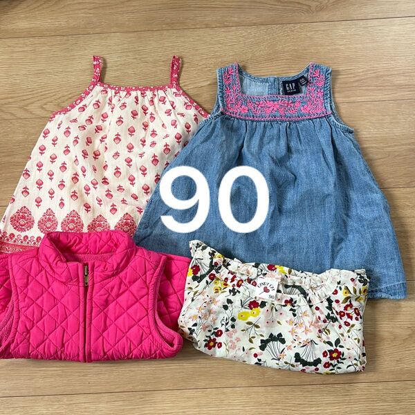 子ども服 子供服 女の子 90 春服 夏服 ワンピース まとめ売り ピンク baby GAP