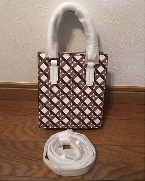 ★週末セール★新品未使用【TORY BURCH】 2way LOGOミニトート(ショルダー付) ポシェット クロスボディ