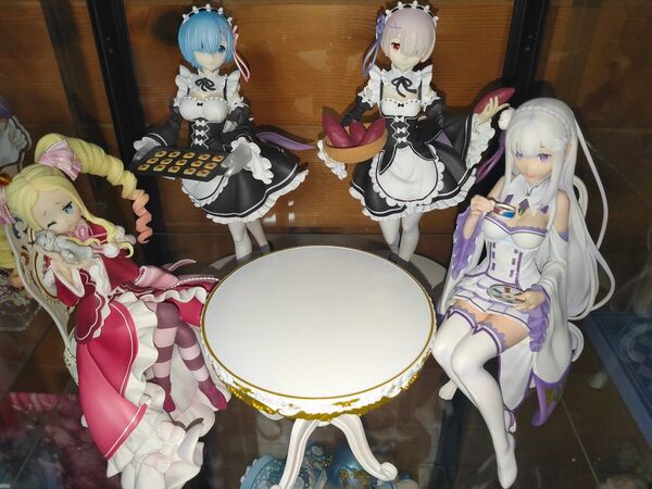 リゼロ エミリア ベアトリス レム ラム フィギュア お茶会
