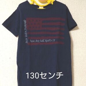 エーアーベー 半袖Tシャツ キッズ Tシャツ 半袖 紺色