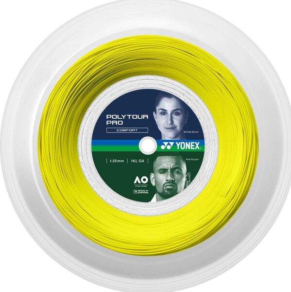 ヨネックス YONEX テニスガット ロール POLYTOUR PRO(ポリツアープロ)125 200mロール 硬式用ガット
