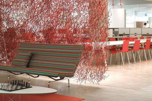 【良品】vitra ヴィトラ アルギュ レッド パーテーション 25本
