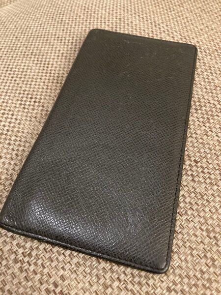 【中古】Louis Vuitton ヴィトン 長財布 財布 ウォレット メンズ 男性 タイガ 小銭入れなし 札入れ