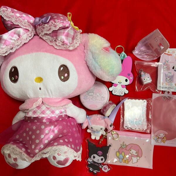 お値下げサンリオマイメロディ、クロミセット売り☆ ぬいぐるみ キーホルダー
