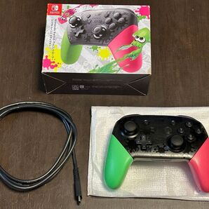 【美品】 任天堂 スイッチ Proコントローラー スプラトゥーン2エディション