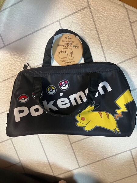 Skater ポケモン 保冷がま口ランチバッグM ブラック 未使用