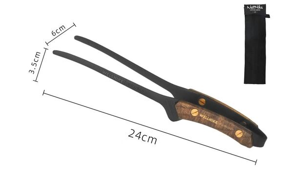 トング ブラック焼肉 BBQ キャンプ バーベキュー 304ステンレス 収納付き