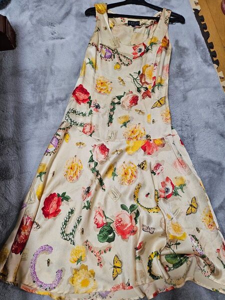 GUCCI★ノースリ花柄ロングワンピース★M