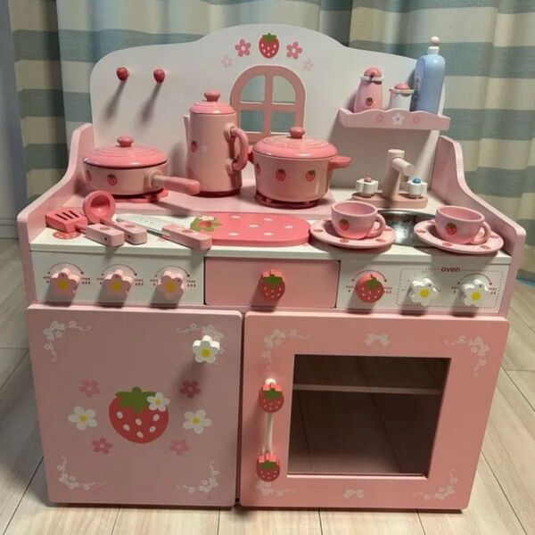 【再出品】マザーガーデン 野いちご おままごと キューティー デラックスキッチン
