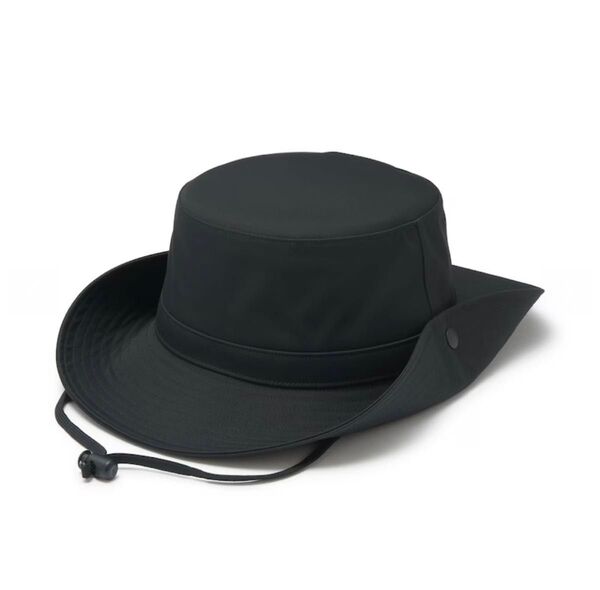 タグ付き新品《無印良品》UVカット 透湿撥水 防水テープ使い サファリハット 黒 男女兼用