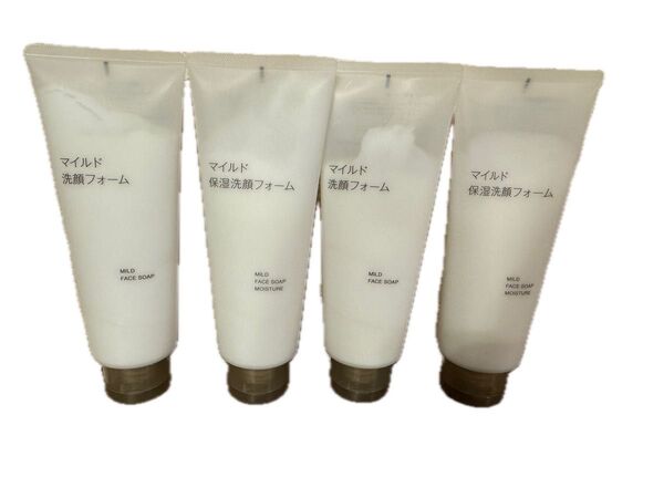 リニューアル!未開封新品《無印良品 》マイルド保湿洗顔フォーム 大容量 220g ×4本