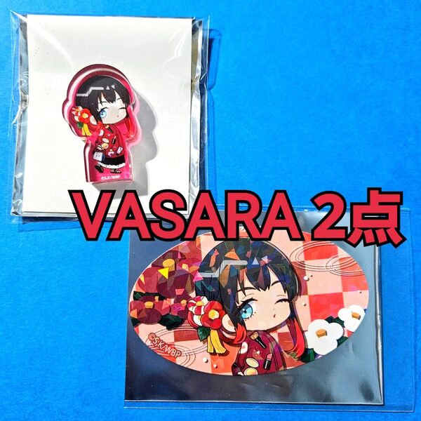 WIND BREAKER 椿野 佑 VASARA 2点 ミニキャラアクリルブロック & 帯留め風ホログラムカード