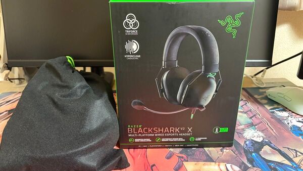 美品 Razer BlackShark V2 X ゲーミングヘッドセット