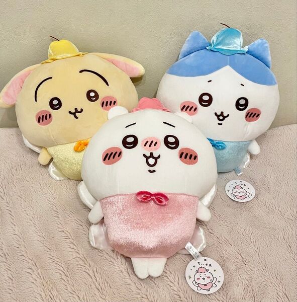 【全て新品タグ付き】ちいかわ 妖精なちいかわ BIGぬいぐるみ 全3種 ちいかわ ハチワレ うさぎ