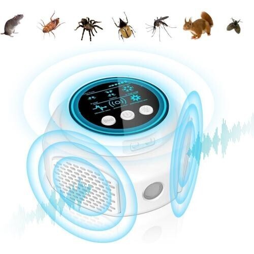 ネズミ駆除 超音波 ゴキブリ 害虫 強力 無音 高性能 電磁波 360度死角がない伝播 4つのスピーカー 害虫駆除器
