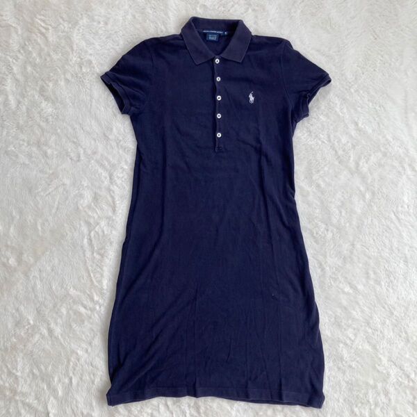 Ralph Lauren ポロシャツワンピース ネイビー