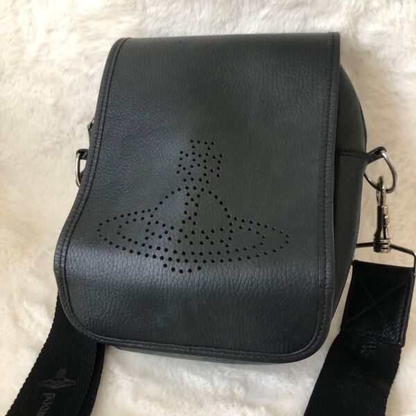Vivienne Westwood オールレザー ショルダーバッグ オーブ ブラック