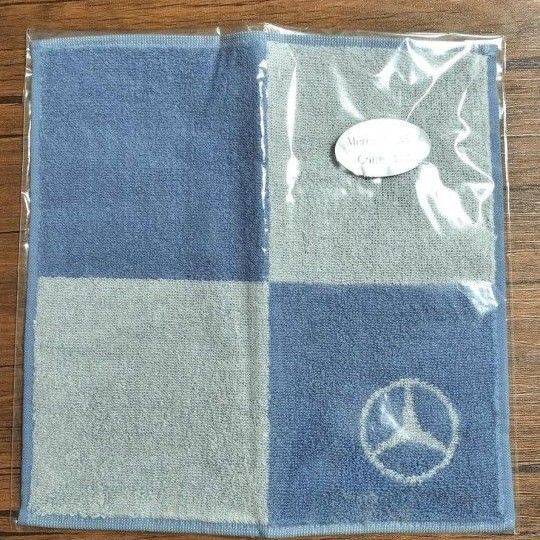【非売品】メルセデスベンツ ハンドタオル ブロック ブルー ノベルティ