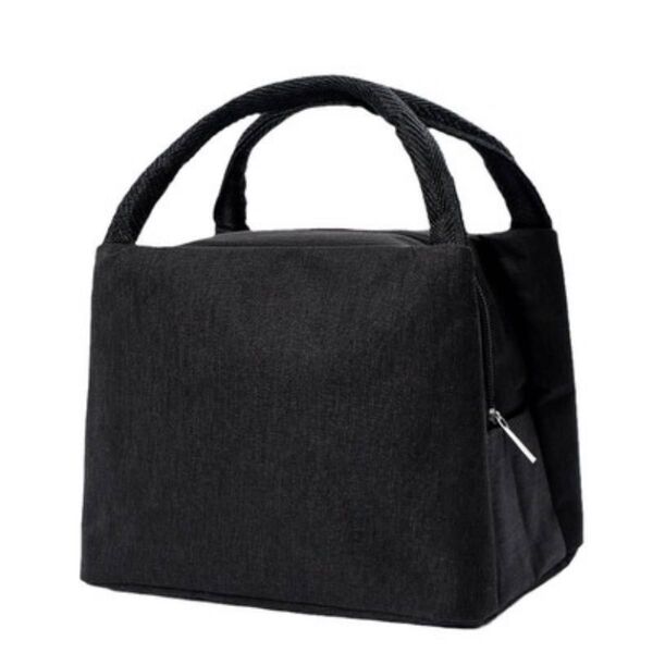 ランチバッグ お弁当 保冷 保温 ミニトート お弁当袋 大容量 ブラック