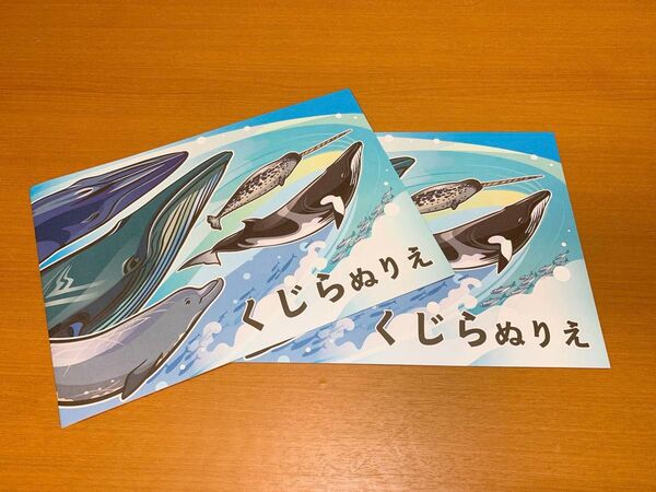 即日発送 新品未使用 ぬりえ くじら いるか クジラ イルカ 海の生き物 SDGs 非売品 塗り絵 絵 2冊セット セット
