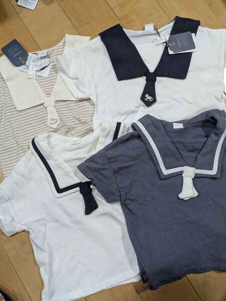 ベビー服 90 四枚セット テータテート futafuta バースデイ しまむら コトリ 韓国服