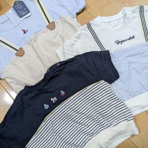 95.コトリ くまさん ベビー服 半袖Tシャツ 3枚セット テータテート futafuta バースデイ しまむら