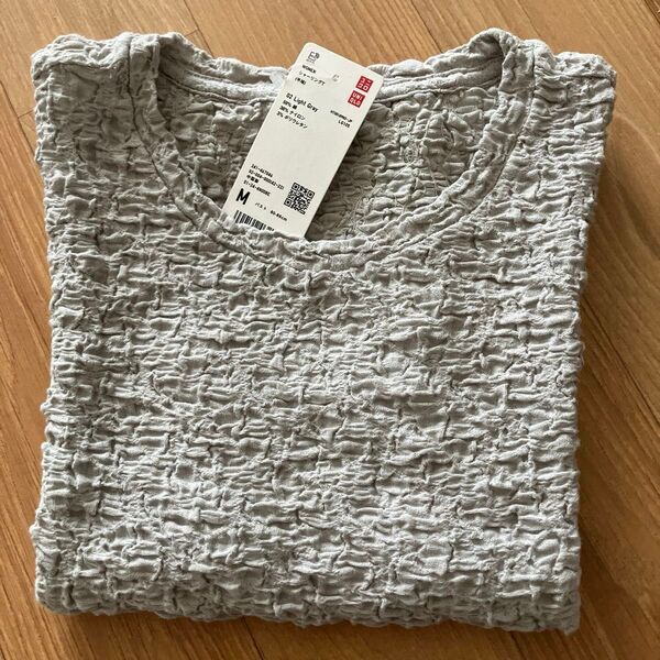 ユニクロ UNIQLO シャーリングT 新品タグ付き グレー