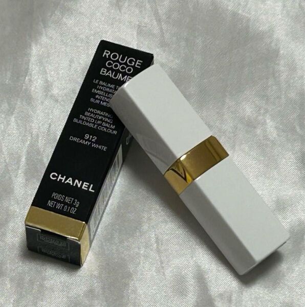 CHANEL ROUGE COCO BAUME 912 DREAMY WHITE シャネル ルージュ ココボーム リップクリーム