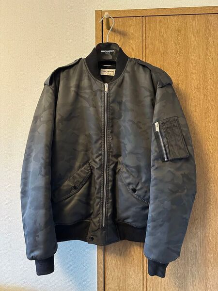 SAINT LAURENT サンローラン MA-1 ジャケット カモフラ 44