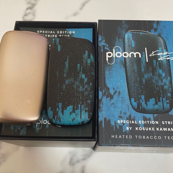 プルームエックス 2点セット ストライプブルー スペシャルエディション 河村康介 Ploom X 青