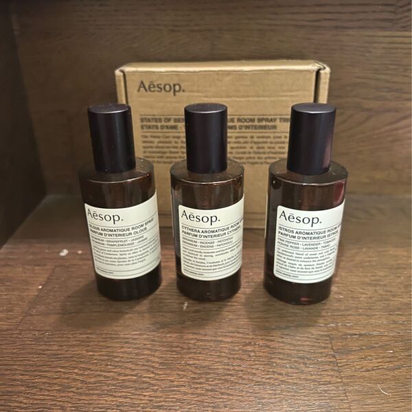 Aesop イソップ アロマティック ルームスプレー トリオ キティラ イストロス オロウス