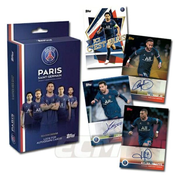 topps 2022 PSG パリ・サンジェルマン 未開封ボックス 未開封BOX Topps 直筆サインカード トップス