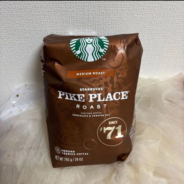 スターバックス パイクプレイスロースト コーヒー豆 (粉) 793g