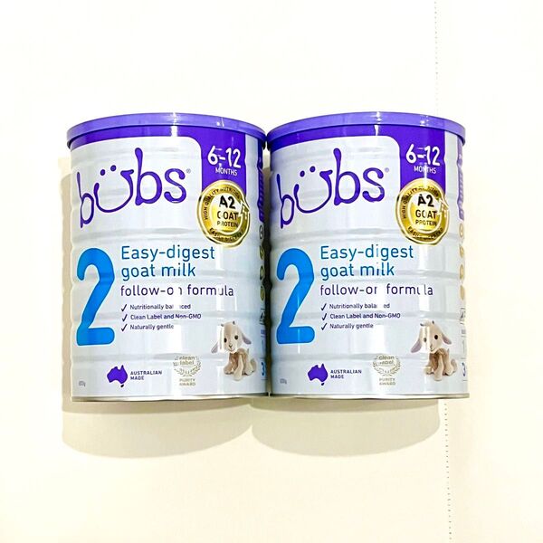 bubs バブズ ヤギミルク ステップ2 粉ミルク 2缶
