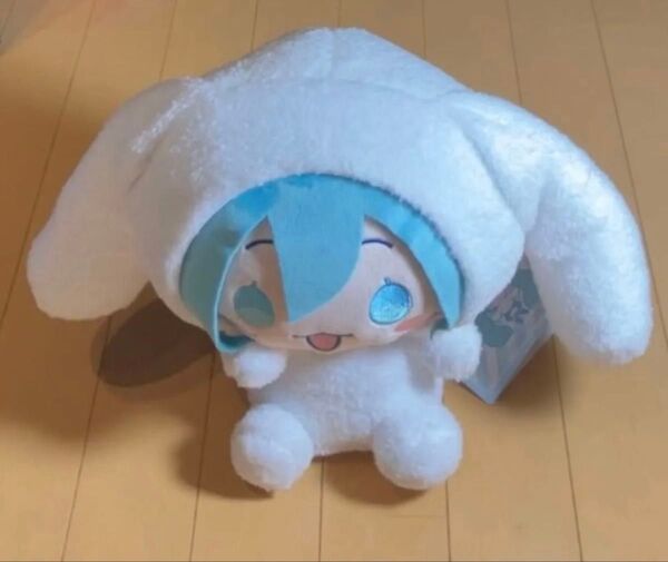 初音ミク×シナモロール Lぬいぐるみ 初音ミク