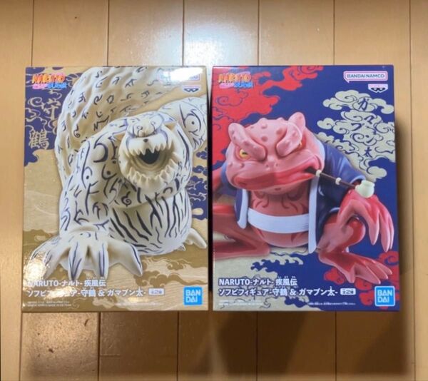 NARUTO-ナルト- 疾風伝 ソフビフィギュア- 守鶴&ガマブン太- 2種セット