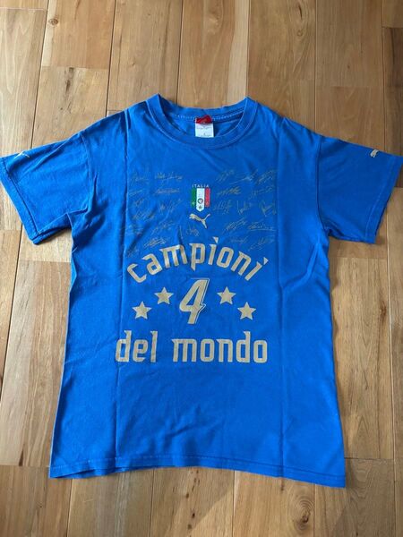 【PUMA】国内正規 イタリア代表 2006W杯優勝記念Tシャツ S サッカー 半袖Tシャツ
