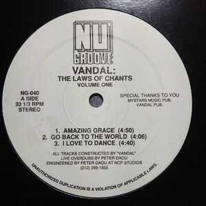 VANDAL / THE LAWS OF CHANTS ONE /PETER DAOU/NU GROOVE/DEEP HOUSE/90'S HOUSE/90年代ハウス 