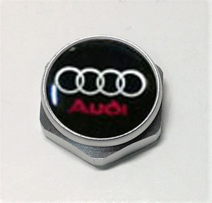 １新着送料込 　AUDI ロゴ　 アルミナンバーボルトカバー