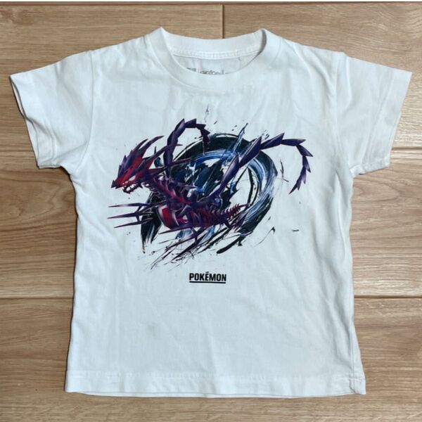 ★汚れあり★110サイズ ユニクロUNIQLOポケモンTシャツ ムゲンダイナ ティーシャツ白MEGURU YAMAGUCHI
