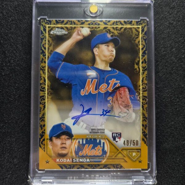 千賀 滉大 2023 Topps Gilded Collection Auto 直筆 サイン メッツ /50 RC