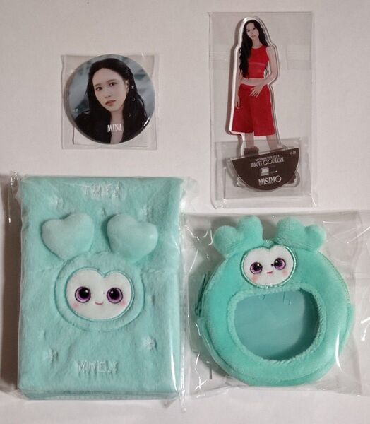 TWICE MISAMO ミナ メモ帳カバー 缶バッジポーチ アクリルスタンド 缶バッジ