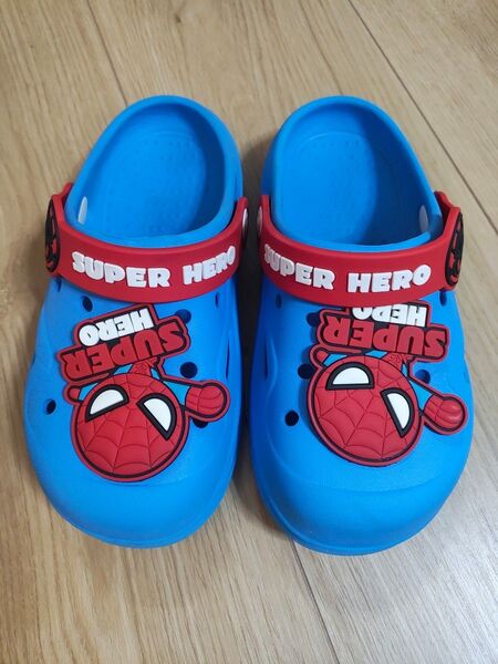 クロックス 風 サンダル スパイダーマン 19cm