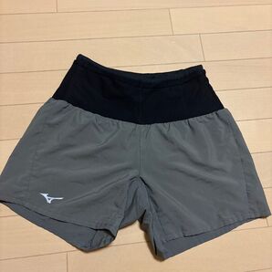 ミズノ ランニングパンツ メンズ グレー