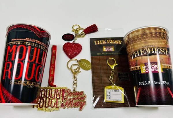 MOULIN ROUGEキーホルダー他、帝国劇場 THE BESTカップ他