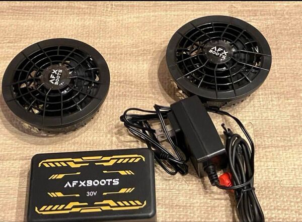 AFXBOOTS ファン バッテリーセット バッテリー 空調服用ファン ファン新品 空調服 30V