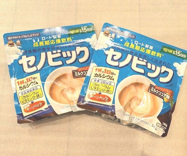 ロート製薬 セノビック ミルクココア味(180g)2袋
